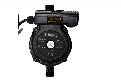 Насос повысительный Smart Install CPB 15-120 195мм 270Вт 1x230В 50Гц с гайками в Красноярске Насос повысительный Smart Install CPB 15-120 195мм 270Вт 1x230В 50Гц с гайками в Красноярске