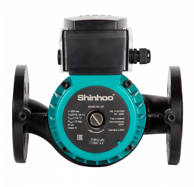 Насос циркуляционный с мокрым ротором Shinhoo BASIC 50-20SF Насос циркуляционный с мокрым ротором Shinhoo BASIC 50-20SF