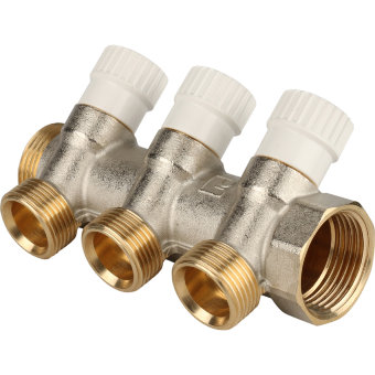 Коллектор распределительный STOUT 1", 3 отвода 3/4"ЕК (SMB 6851 013403)
