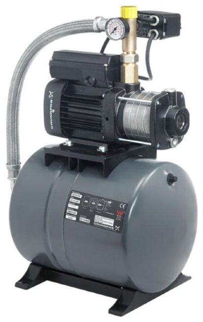 Станция повышения давления Grundfos CMB 5-46 0,9 кВт 1х230 В с баком 24 л (арт. 97766979) в Красноярске