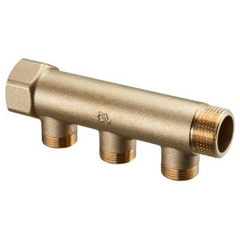 Коллектор 3 отвода распределительный проходной OVENTROP 3/4" (1400653) в Красноярске Коллектор 3 отвода распределительный проходной OVENTROP 3/4" (1400653) в Красноярске