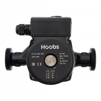 Насос циркуляционный Hoobs CT 25-80S 180мм 245Вт (с гайками)