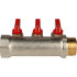Коллектор 3 отвода с шаровыми кранами STOUT 1" 1/2" (SMB 6200 011203) в Красноярске